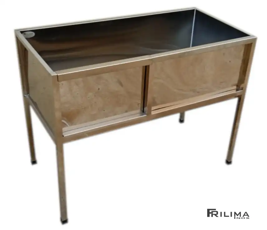Banheira de inox para petshop
