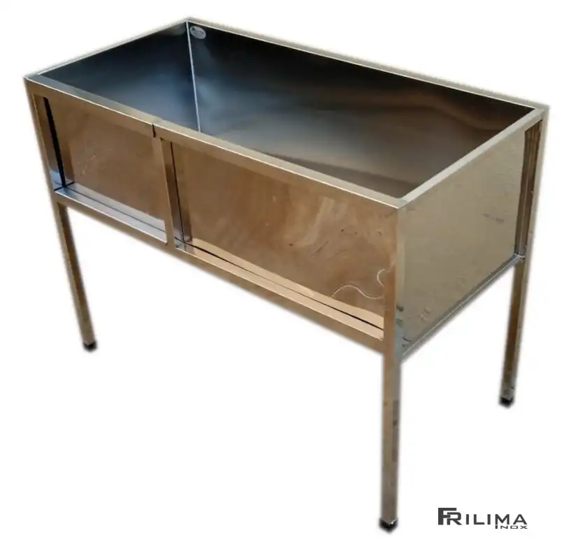 Banheira de inox para petshop