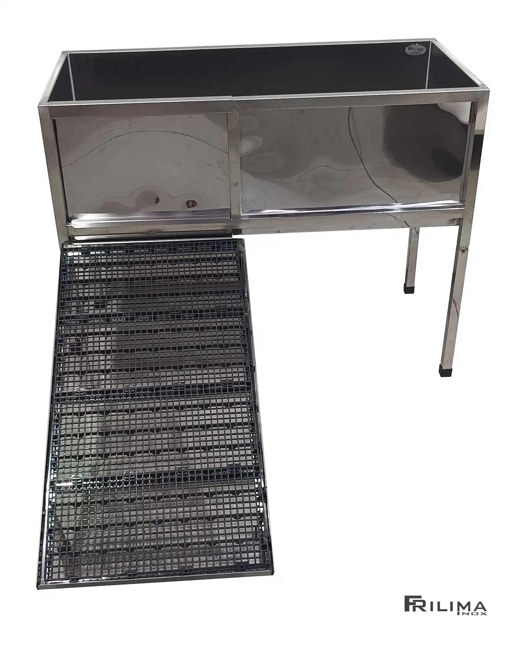 Banheira de inox para petshop