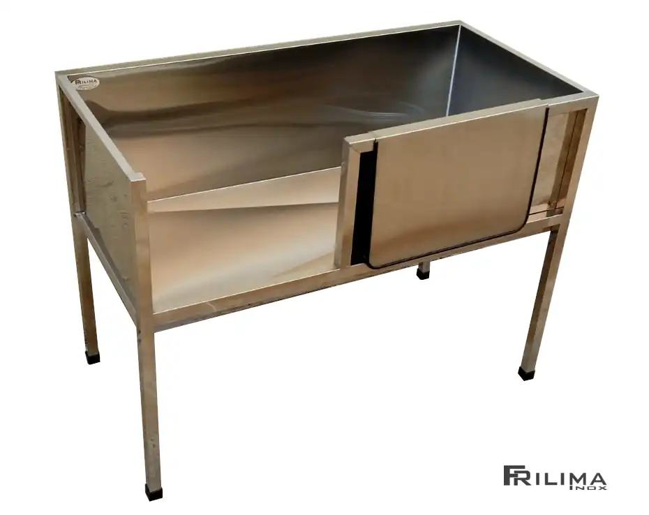 Banheira de inox para petshop