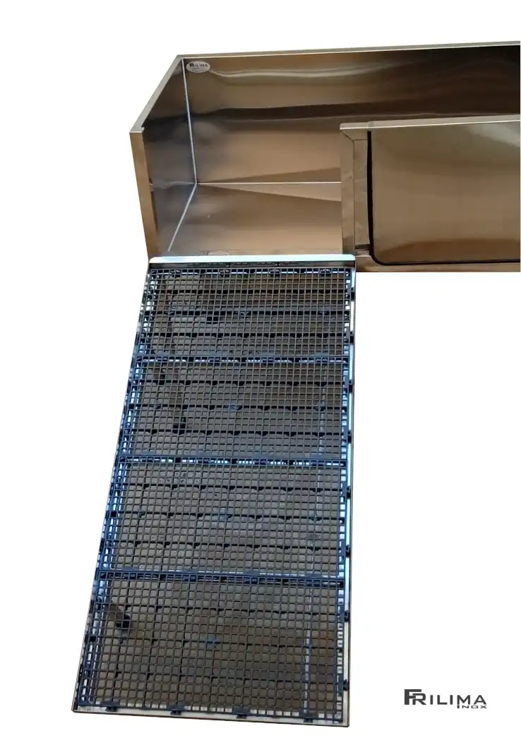 Banheira de inox para petshop