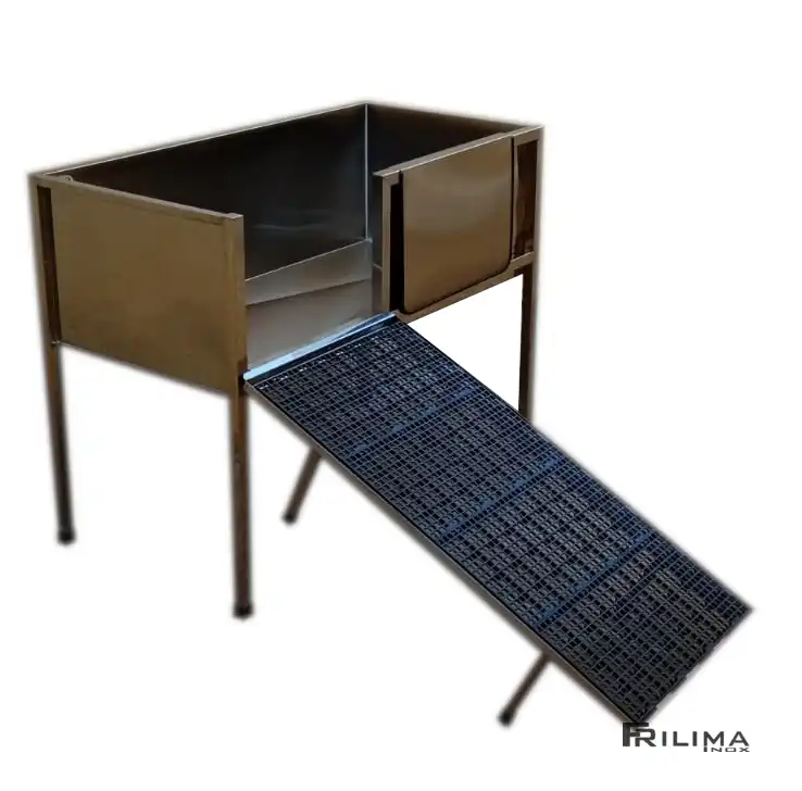 Banheira de inox para petshop