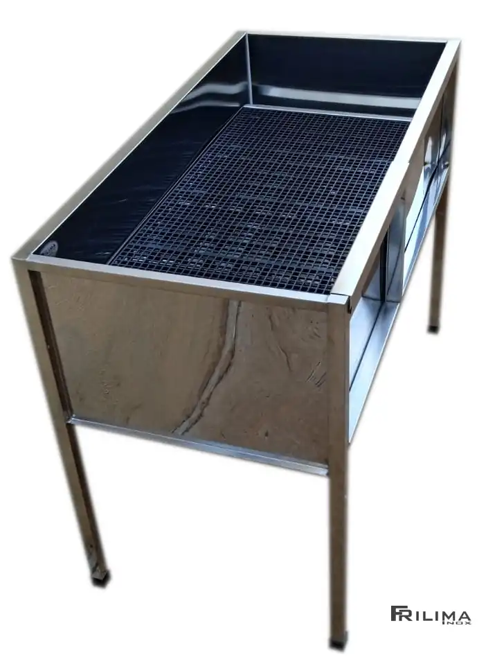 Banheira de inox para petshop