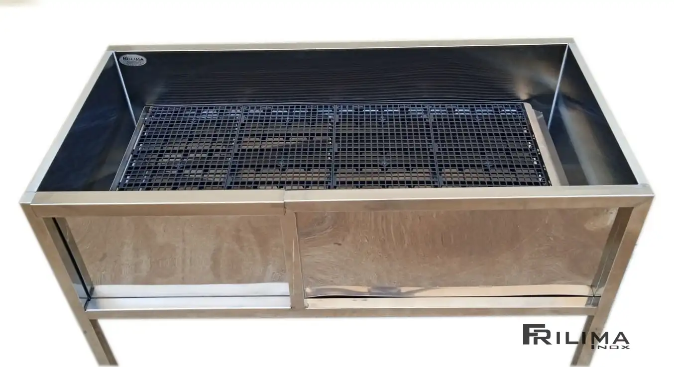 Banheira de inox para petshop