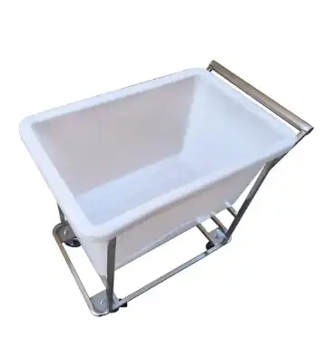 Carrinho com cuba plástica