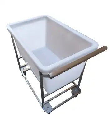 Carrinho com cuba plástica