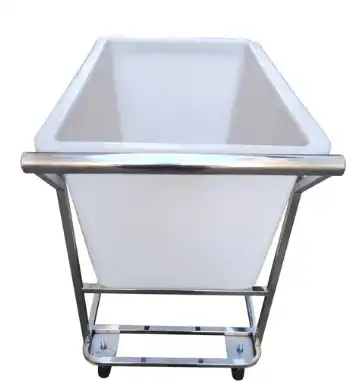 Carrinho com cuba plástica